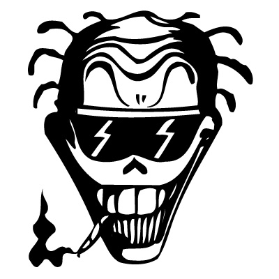 Skull Vinyl Decal Sticker 08