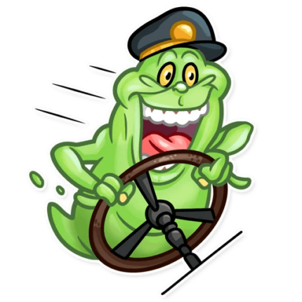 slimer ghost busters funny sticker 17