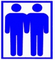 Two Men Holding Hands Car Sticker