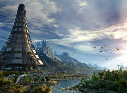 Buildings and Landscape Wall Decals 056