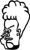 Beavis Decal Nose Pick