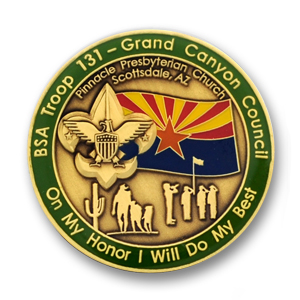 boy scout grand canyon coin sticker