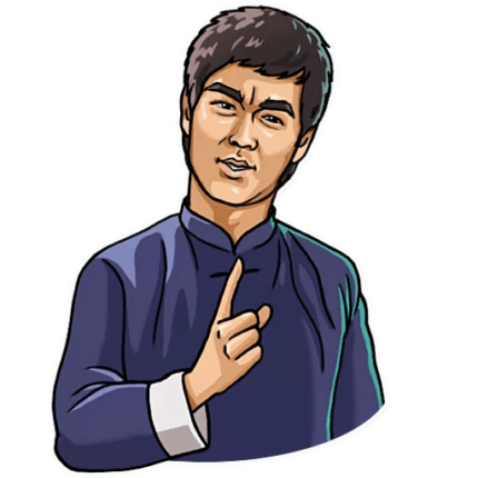 bruce dragon lee celebrity sticker_14