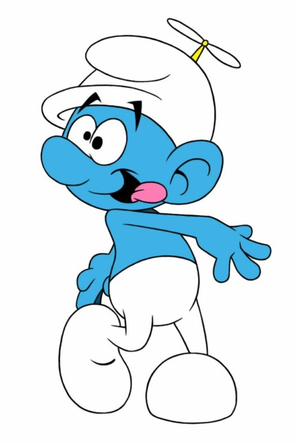 Fooly Smurf Color Sticker