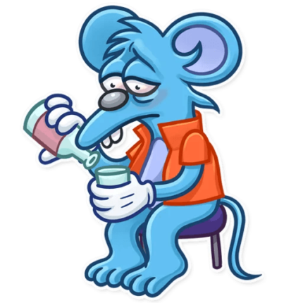 itchy and scratchy funny cartoon sticker 15