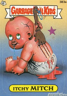 Itchy MITCH Funny Sticker Name Decal