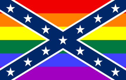 LGBT CONFEDERATE FLAG STICKER