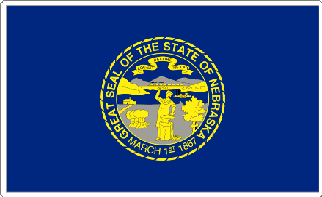 Nebraska State Flag Decal