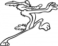 Wile E Coyote Grab Adhesive Vinyl Decal Sticker