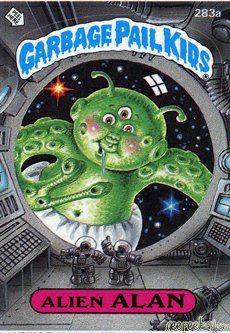 Alien ALAN Funny Sticker Name Decal