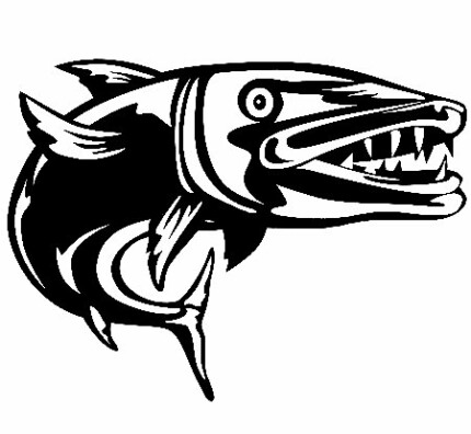 Barricuda Fishing Decal