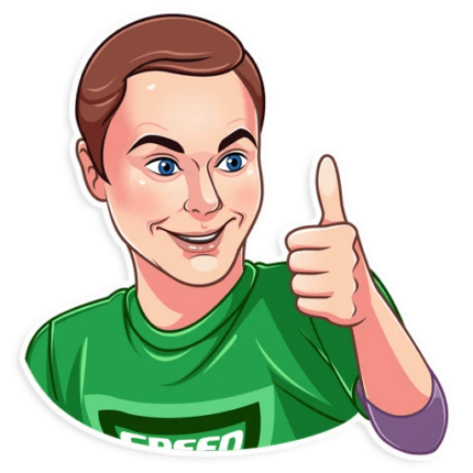 big bang sheldon cooper tv show sticker 3