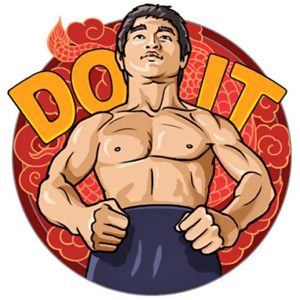 bruce dragon lee celebrity sticker_5