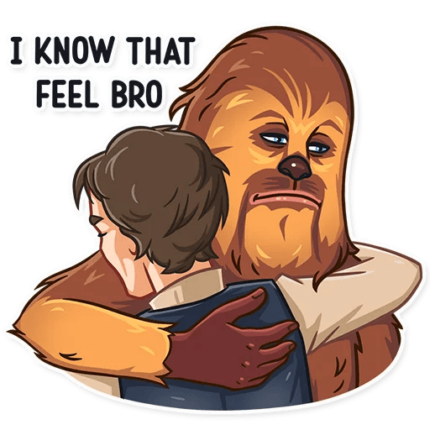 chewbacca wookiee star wars sticker 5