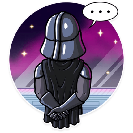 darth vader come to the dark side sticker 25