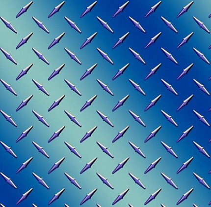 Diamond Plate Blue Medium Vinyl Sheet