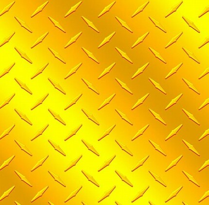Diamond Plate Yellow Vinyl Sheet