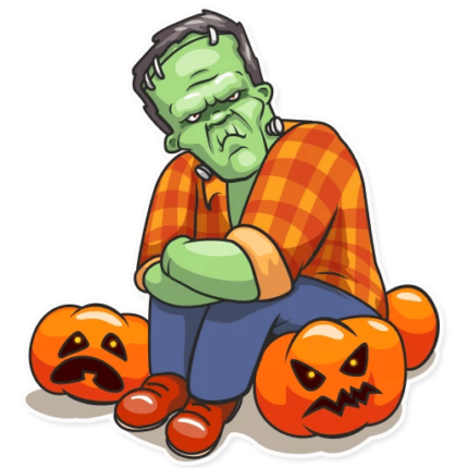 franky the monster_cartoon sticker 18