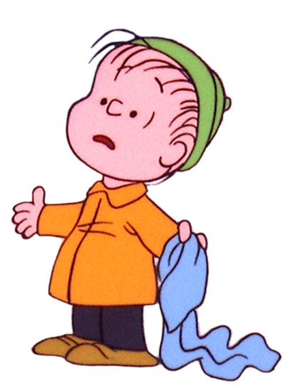 linus charlie-brown-LINUS STICKER standing