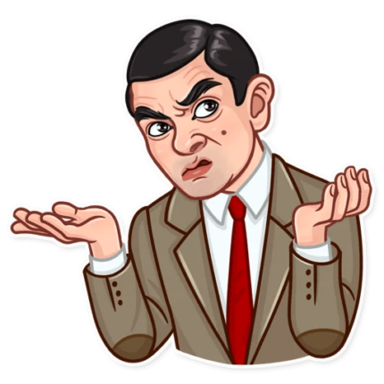 mr bean show funny car sticker 8