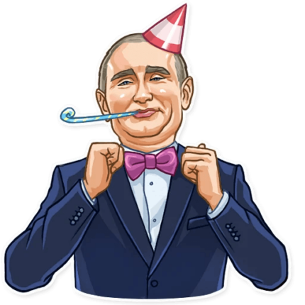 president vladimir putin political sticker 22