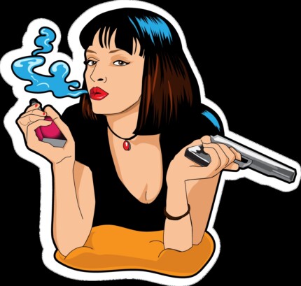 pulp_fiction_vape_celebrity sticker