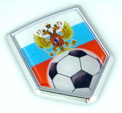 Russia Soccer 3D Adhesive Auto Emblem