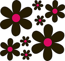 scooby flower car stickers black