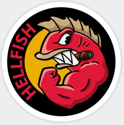 SIMPSONS Hellfish Sticker