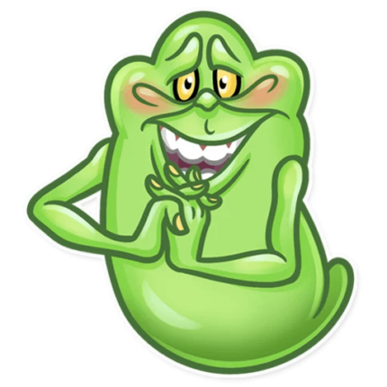 slimer ghost busters funny sticker 21