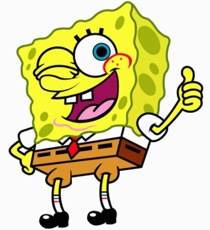 spongebob like it sticker