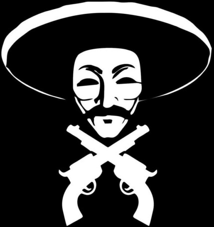 bandito with guns die cut vinyl sticker decal