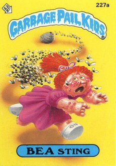 BEA Sting Funny Sticker Name Decal