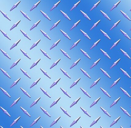 Diamond Plate Blue Light Vinyl Sheet