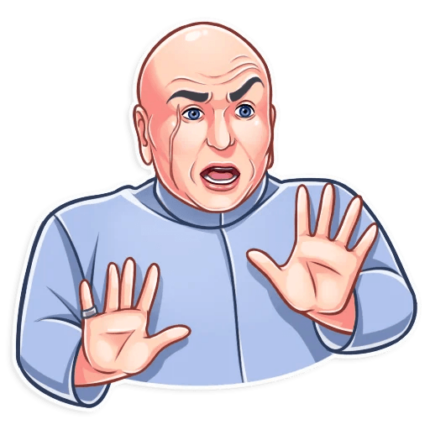 dr evil funny tv show sticker 4