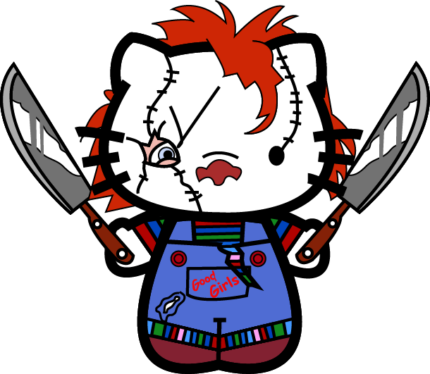 HELLO K CHUCKY STICKER 2