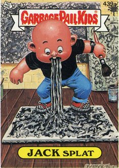 JACK Splat Funny Sticker Name Decal