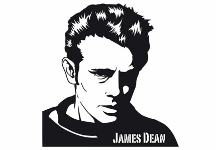 james dean wall decal