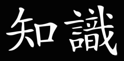 Knowledge - Japanese Letters Vinyl International Decal