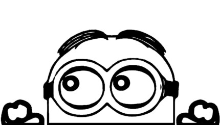 Minion Peeking Decal