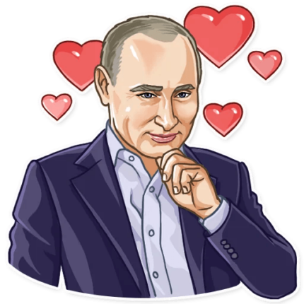 president vladimir putin political sticker 10