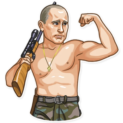 president vladimir putin political sticker 12