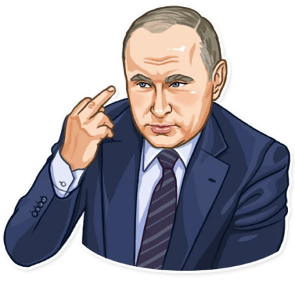 president vladimir putin political sticker 14
