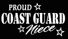 PROUD Military Stickers COAST GUARD NIECE