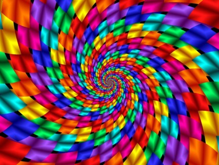 psychedelic patterns wall decal or window sticker 01