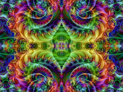 psychedelic patterns wall decal or window sticker 12