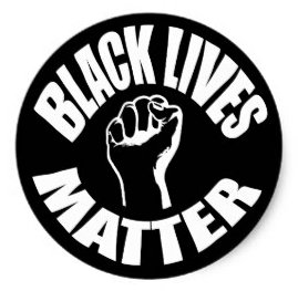 1 BLACK LIVES MATTER ROUND FIST COLOR STICKER