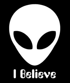 Alien I Belive Decal