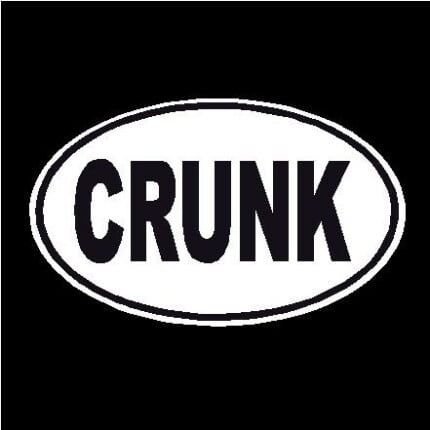 Crunk Oval Decal