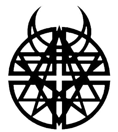 Disturbed Pentagram Horns Logo Decal